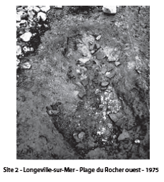 Longeville - Plage du Rocher en 1975